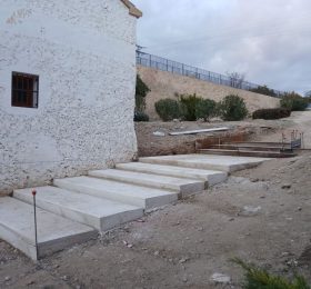 El PEEZRD ejecuta el acceso al Molino con una escalinata de hormigón