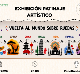 Los alumnos de las Escuelas Deportivas Municipales de Caudete viajan por el planeta en la exhibición “Vuelta al Mundo sobre Ruedas”