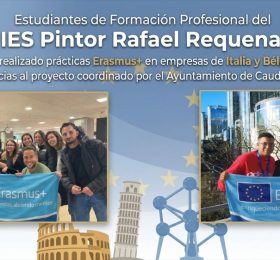Erasmus+: Ocho estudiantes de FP del I.E.S. Pintor Rafael Requena han realizado prácticas en empresas de Italia y Bélgica
