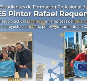 Erasmus+: Ocho estudiantes de FP del I.E.S. Pintor Rafael Requena han realizado prácticas en empresas de Italia y Bélgica