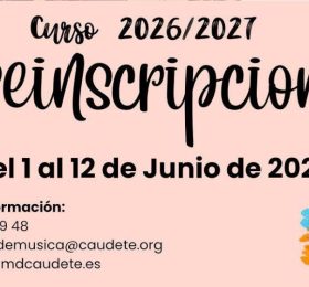 La Escuela Municipal de Música y Danza abre el plazo de preinscripción para el curso 2026-2027