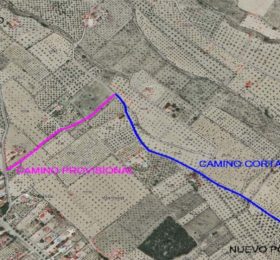 AVISO INFORMATIVO:  Corte temporal del Camino de Los Viñales por obras de la línea de impulsión