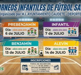 Caudete abre las inscripciones para los Torneos Infantiles de Fútbol Sala de Verano