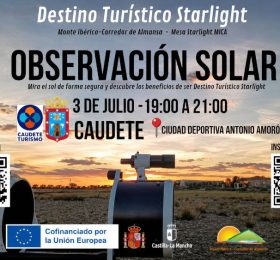 Caudete acoge una jornada de observación solar dentro del proyecto Destino Turístico Starlight