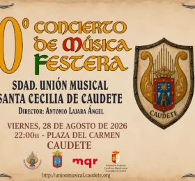CONCIERTO FESTERO, el viernes 28 de Septiembre a las 22:00h en la Plaza de Ntra.Sra.del Carmen
