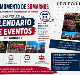 Se insiste en la importancia del Calendario de Eventos y se hace un nuevo llamamiento a las asociaciones para que se inscriban