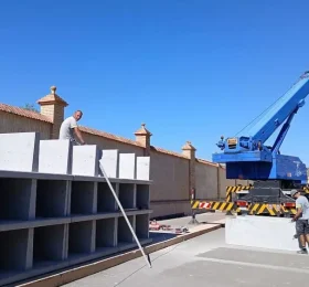 Comienzan las obras de construcción de 66 nuevos nichos en el Cementerio Municipal de Caudete